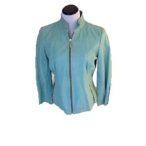 Royal Underground Light Blue Leather Jacket